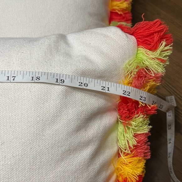 Christmas Pillows (2) Cute Oblong With Fringe Gnomes, Trees Sweaters Candy Canes - Picture 7 of 11